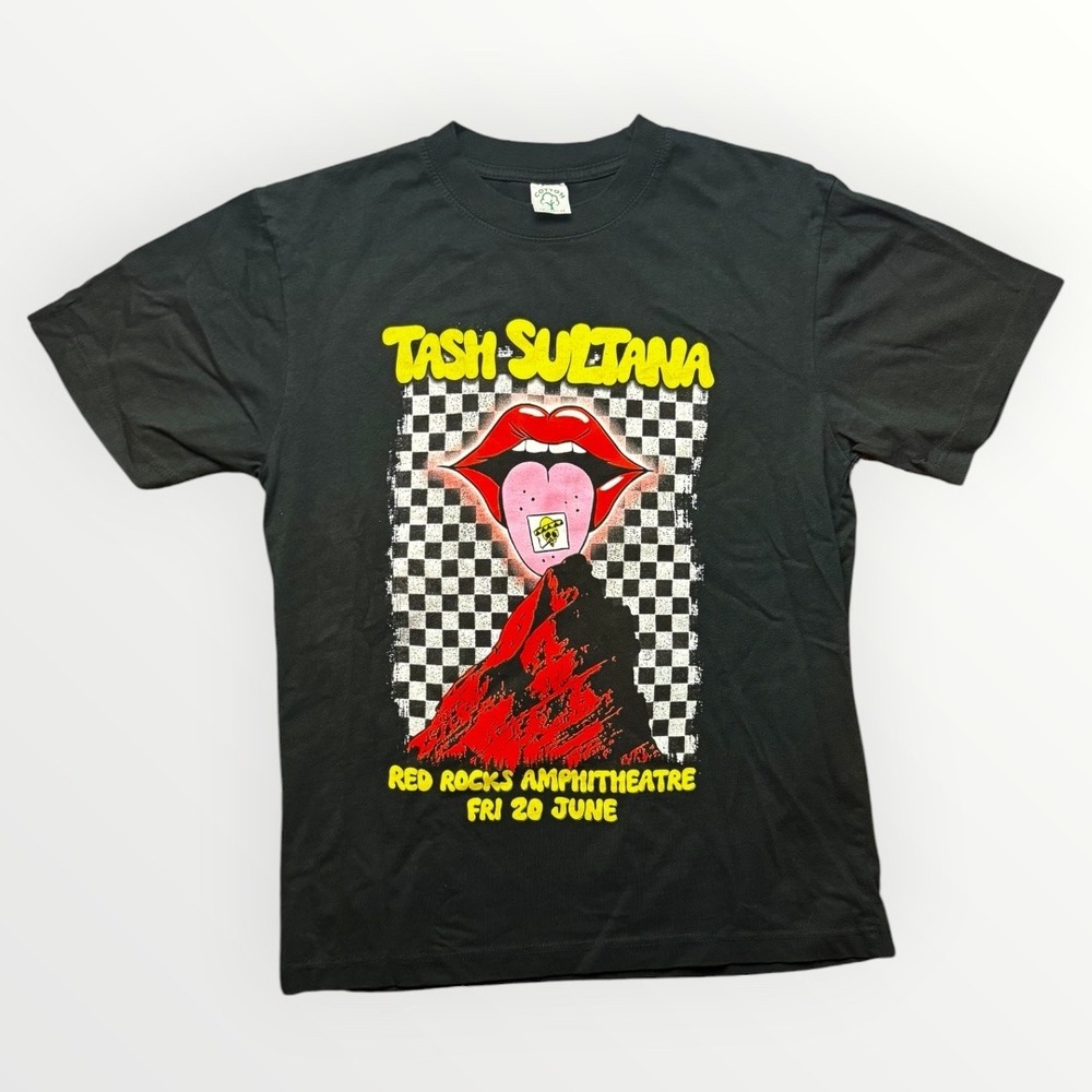 Tash Sultana Red Rocks Amphitheatre Concert Graphic Tee Black Cotton On Shirt